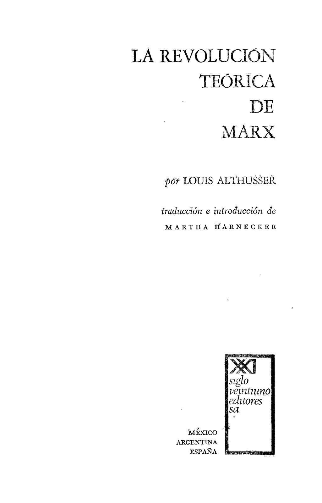 La revolución teórica del Marx